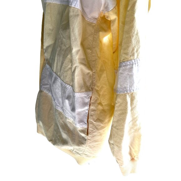 Take Off Vintage Cotton Yellow and White Cardigan Blazer Sz Small Womens Colorbl - Picture 5 of 11